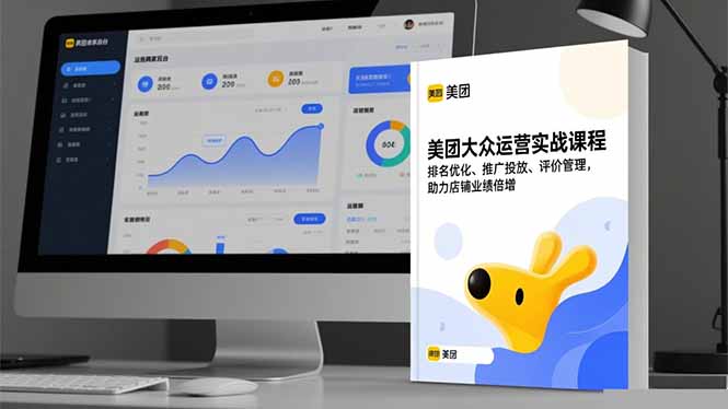 美团大众运营实战课程，排名优化、推广投放、评价管理，助力店铺业绩倍增-蓝海云网创