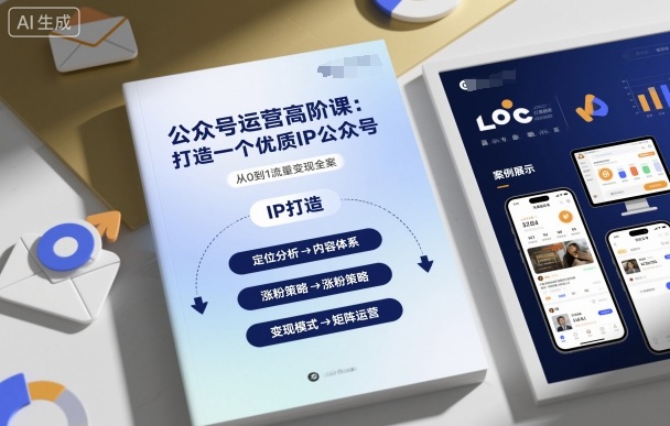 公众号运营高阶课，打造一个优质IP公众号-蓝海云网创