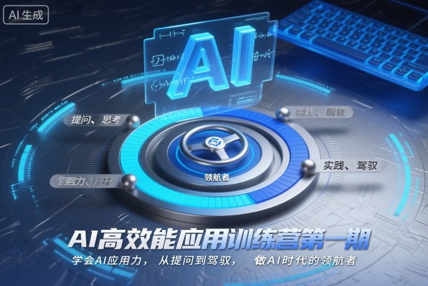 AI高效能应用训练营第一期，学会AI应用力，从提问到驾驭，做AI时代的领航者-蓝海云网创