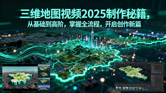 三维地图视频2025制作秘籍,从基础到高阶,掌握全流程,开启创作新篇-蓝海云网创