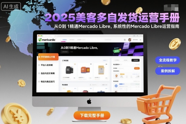 2025美客多自发货运营手册:从0到1精通Mercado Libre,系统性的Mercado Libre运营指南-蓝海云网创