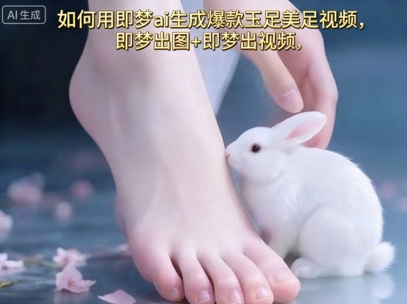 如何用即梦ai生成爆款玉足美足视频，即梦出图+即梦出视频，快速涨粉-蓝海云网创