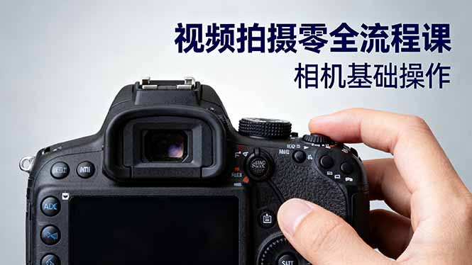 视频拍摄零全流程课：从相机基础操作到电影构图、光影布光、分镜头设计等-蓝海云网创