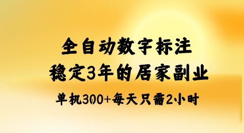 全自动数字标注,稳定3年的蓝海项目,居家也能矩阵开干的副业,单机日入3张+【揭秘】-蓝海云网创