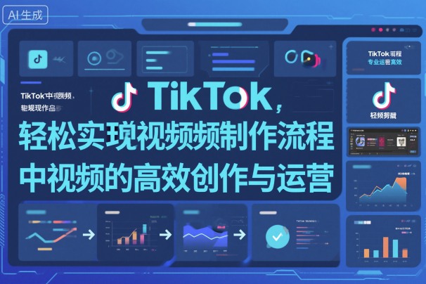 TikTok中视频制做流程，轻松实现Tk中视频的高效创作与运营-蓝海云网创