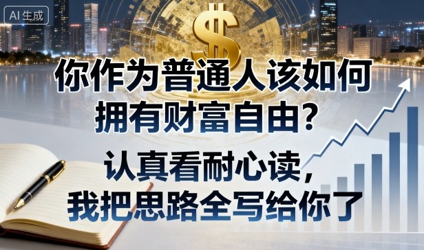 付费文章：你作为普通人该如何拥有财富自由？认真看耐心读，我把思路全写给你了-蓝海云网创