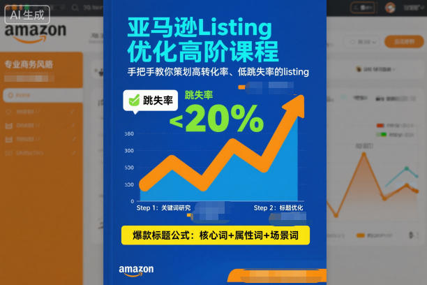 亚马逊Listing优化高阶课程,手把手教你策划高转化率、低跳失率的listing-蓝海云网创