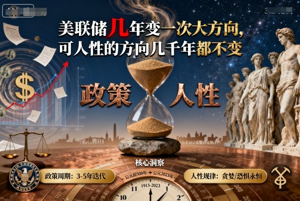 付费文章：美联储几年变一次大方向，可人性的方向几千年都不变-蓝海云网创